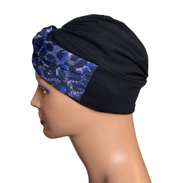 Sara Turban Black Panther Moderigtig Hat Efterår Vinter Også Efter Kemoterapi