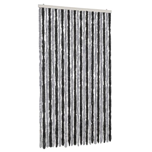 vidaXL insektnet grå og sort 100x220 cm chenille