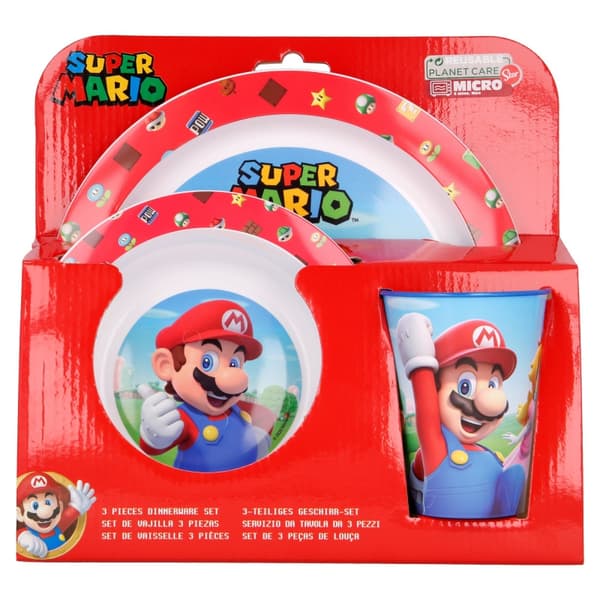 Super Mario LASTEN ASTIASETTI 3 kpl.