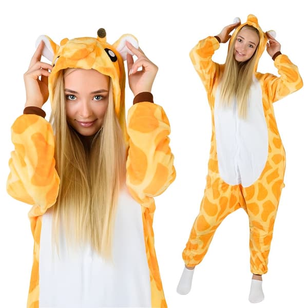 Kigurumi-pyjamas Giraff XL: 175-185 cm