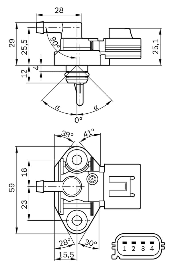TRYCKGIVARE 0261230093 BOSCH