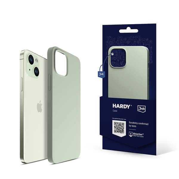 Apple iPhone 15 - 3mk Hardy Silicone MagCase Vihreä