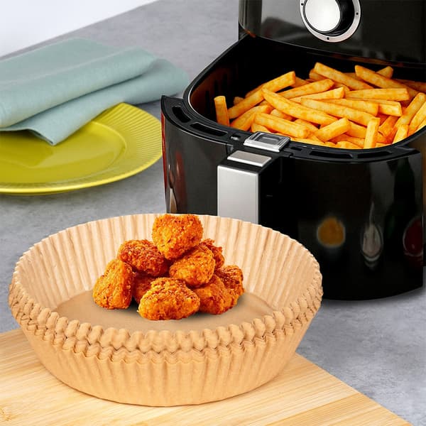 Papirindlæg til luftfritter rundt 19 cm 100 stk.