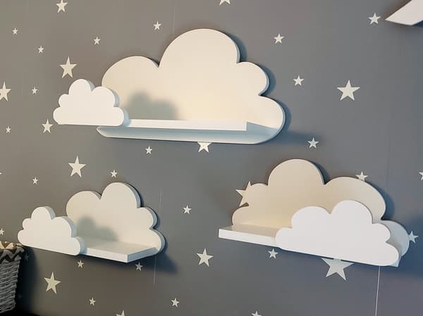 Cloud hylder sæt med 3 FANTASY EXTRA - Prestige, hvid