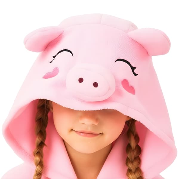 Kigurumi pyjamas kostume lyserød gris børn 95-105cm