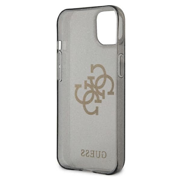 Guess Glitter 4G Stor Logotyp - iPhone 13 mini-skal (Svart)