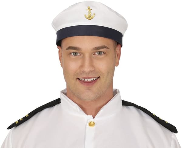 Skeppskapten Cap Sjöman med ankarkommendör