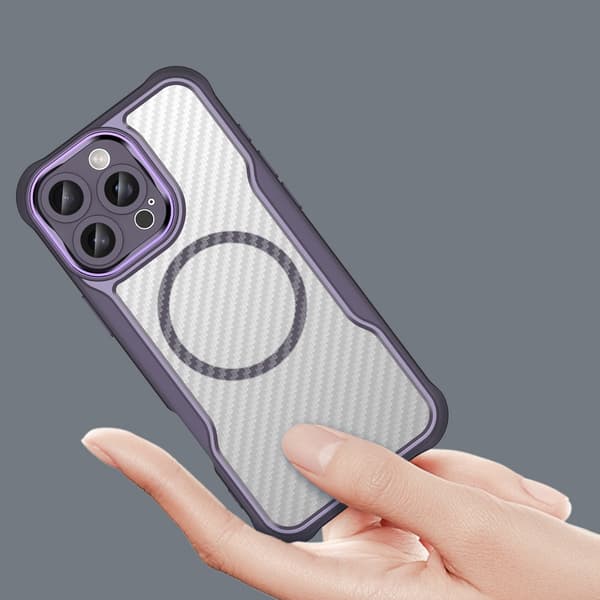 Leading Series MagSafe Silikone Etui til iPhone 16 Pro Max - Lilla