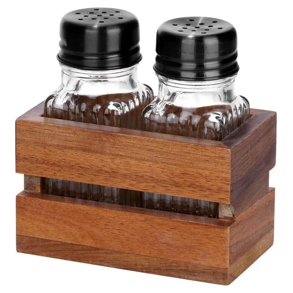 Salt- og peberkar med stativ 3 stk.