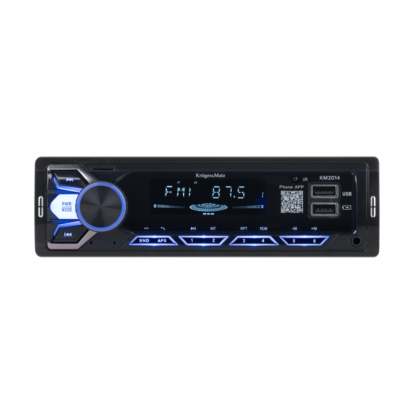 Rörförstärkare 2x100W 4-8Ohm Bluetooth 5.0 AUX Kruger&Matz A60