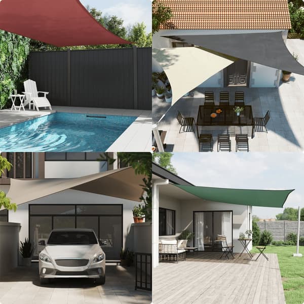 vidaXL Skuggsegel ljusgrått 2,5x2,5x3,5 m polyester