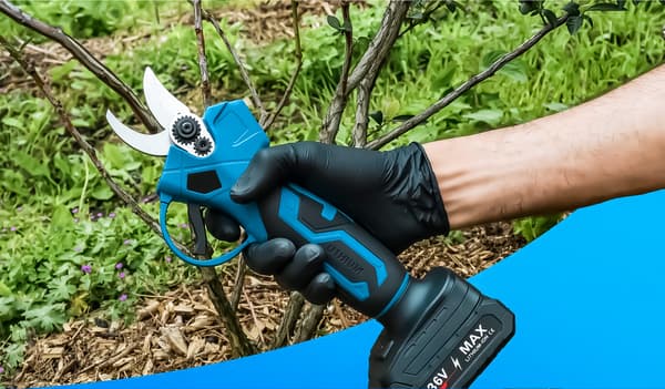 Sladdlös elektrisk trädgårdsgrensaks + 2x 21V batteri