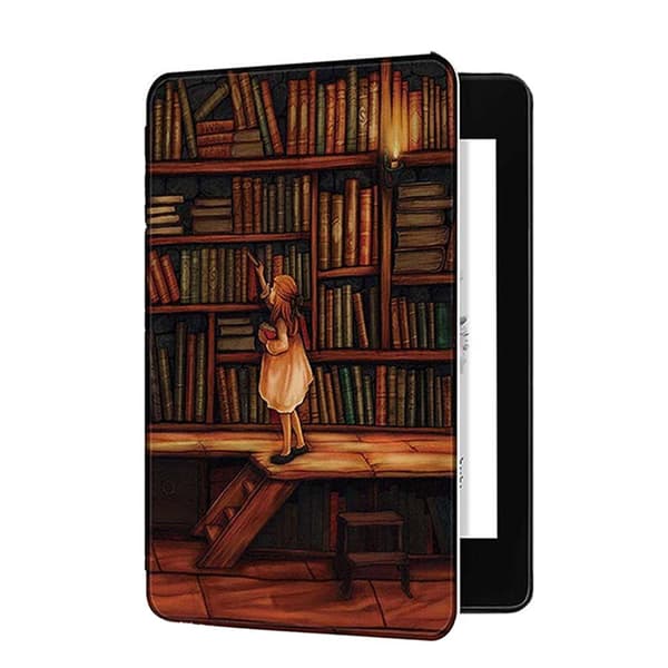 Kindle Paperwhite 4 Smart Case (Library Girl)