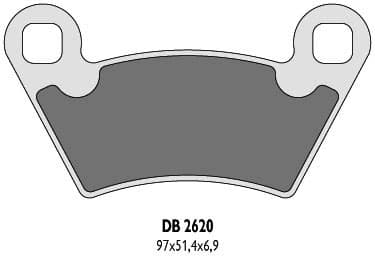 Bromsbelägg fram Delta Polaris 570 ACE BASE EPI HD SP 17 19