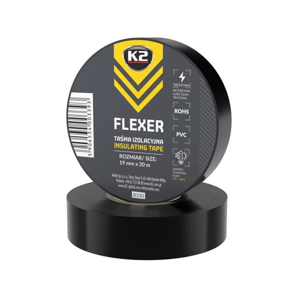 K2 B330 FLEXER B330 PCV-tape 19 mm x 20 m