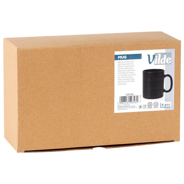 Glas svarta 300 ml 6 st