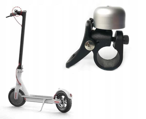 Klockstyrfäste för Xiaomi-skotrar (silver)