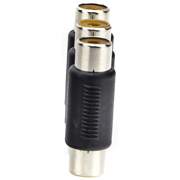 Adapter 3x RCA hunstik til 3x RCA hunstik