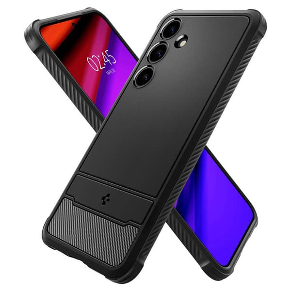 Spigen Rugged Armor - Etui til Samsung Galaxy S24 (Mat Sort)