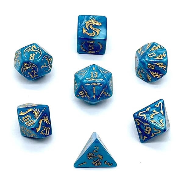 Pasithea RPG-tärningar - Hallucinationernas gudinna, set med 7 tärningar