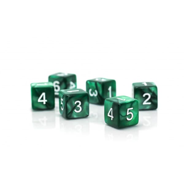 1,6 cm RPG Wetlands D6 sekssidede terninger