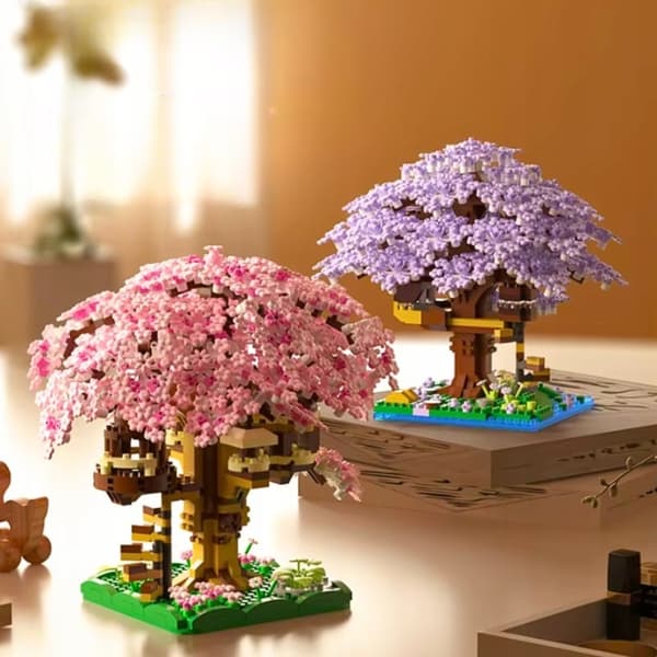 Byggklossset körsbärsblomma Sakura 1097 delar