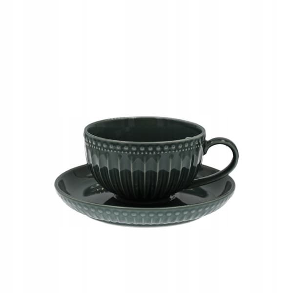 KOP MED UNDERKOP TIL KAFFE OG TE 250 ml MOSAIQUE OLIVE LINE