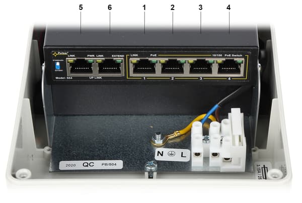 POE-SWITCH S-64H 4-PORT PULSAR