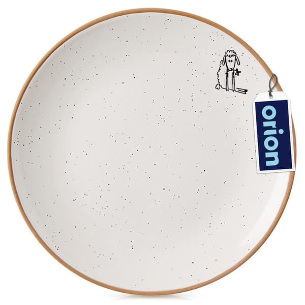 Desserttallrik keramisk beige 20 cm