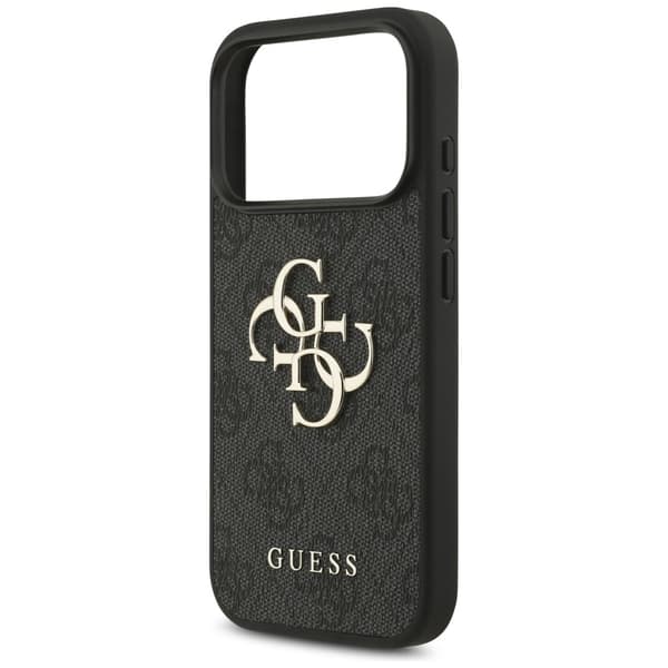 Guess 4G stort logo-cover til iPhone 17 Pro - sort