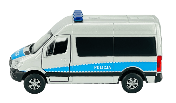 WELLY MERCEDES-BENZ SPRINTER PANEL VAN POLISK POLIS 1:34 43730