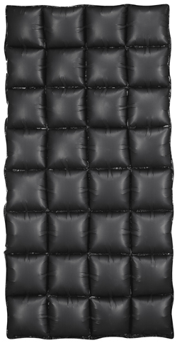 Sort folieballon gardinvæg 72x143cm