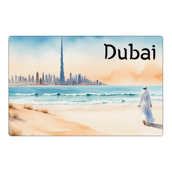 Jääkaappimagneti Dubain panoraama