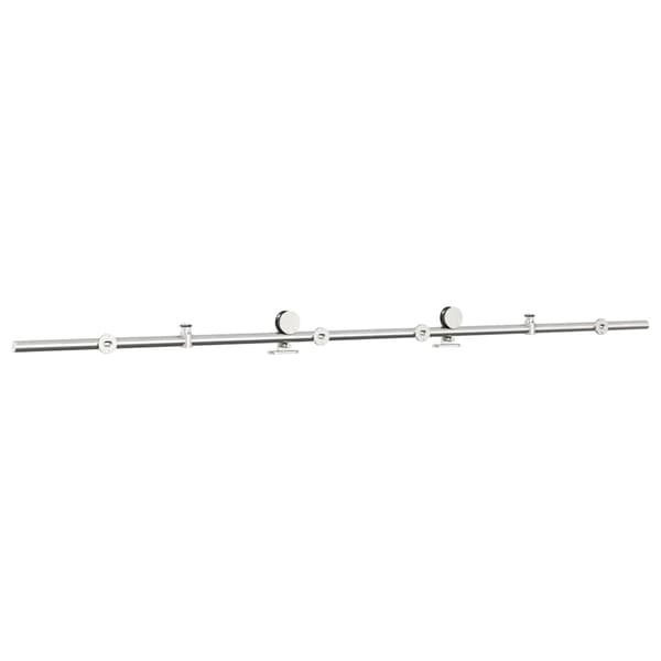 vidaXL Skjutdörrsfäste 200 cm stål silver