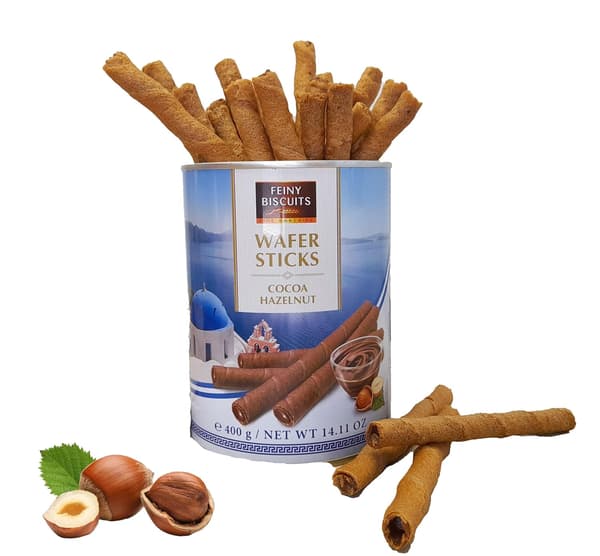 Feine Biscuits Kakao-Nöt Wafer Rolls 400 g