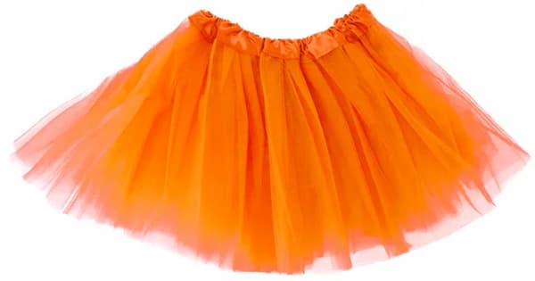 Orange Tyl Danser Tutu Nederdel Fe Halloween Disco 30cm