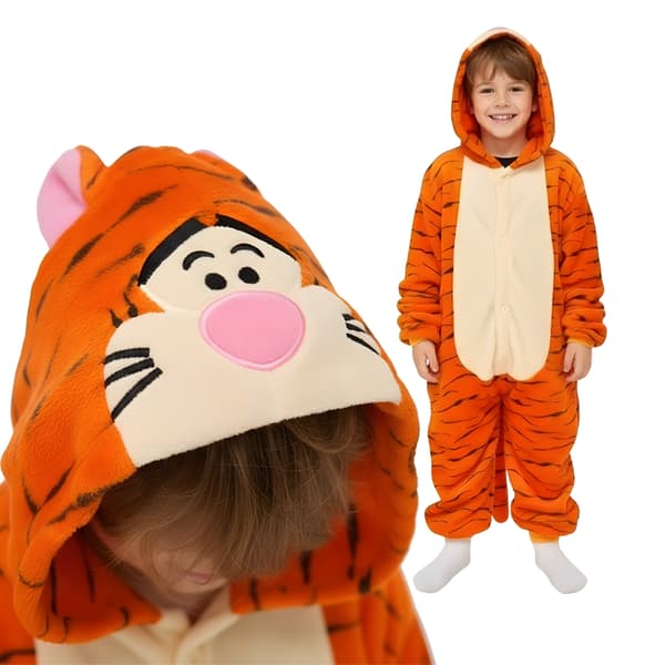Kigurumi pyjamas kostume tiger 115-125cm