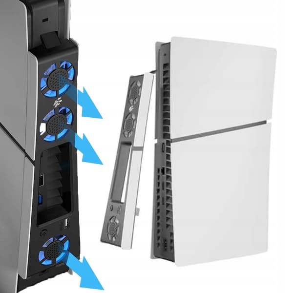 Køleblæser til PS5 Slim 3xfan USB, ULTRA køling FlashFire P703