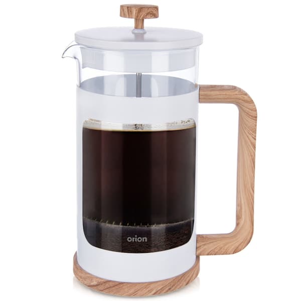 Stempelkande i glas til kaffe og te WHITELINE 1 l