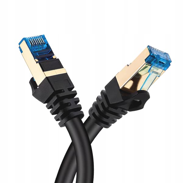 LAN NETVÆRKSKABEL GULD KOBBER + SFTP CAT7 5 M Patchkabel RJ45 7 ETHERNET