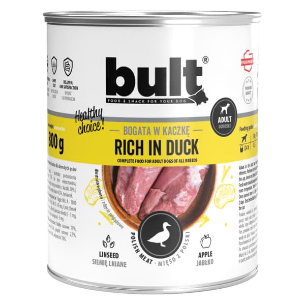 Bult MIX 6 SMAKER våtfoder för hundar, 30x800g, spannmålsfritt