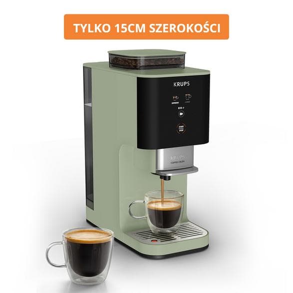 Ekspresskaffemaskin KRUPS SA401LE0 Coffee Crush 15cm bredd Pistaciegrön