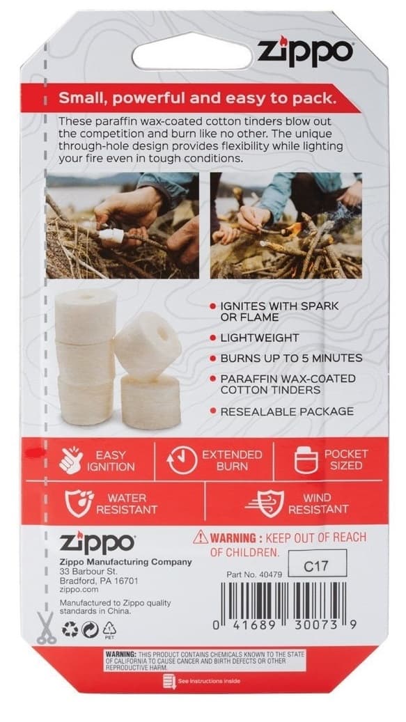 ZIPPO EASY SPARK TINDER OVERLEVELSESTILBEHØR