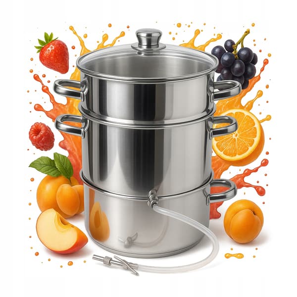 Juicer i rustfrit stål 8L