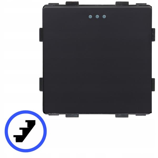 Trappelysafbryder 1P mekanisk indsats sort RTX SH