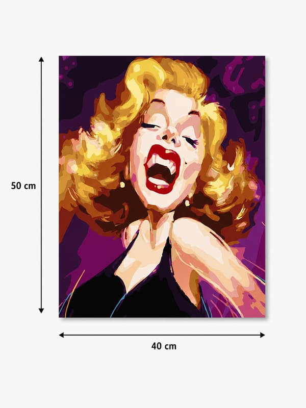 TALMALERI MED RAMME Billeder til maleri - Marilyn Monroe 40x50 cm