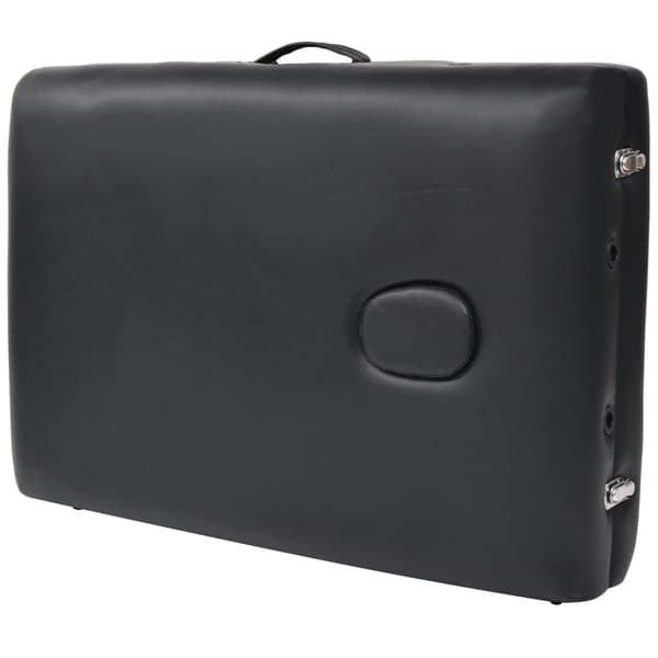 vidaXL foldbar massagebriks 10 cm tyk 3-zoner sort