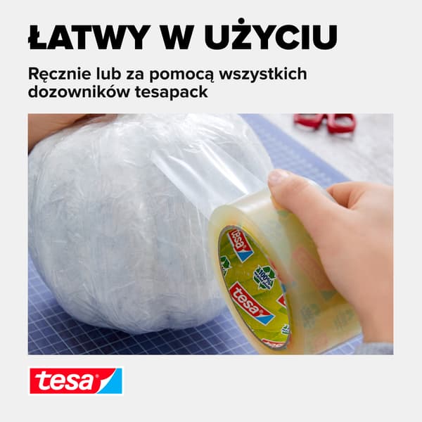 TESA tesapack Eco og Strong 66m:50mm transparent