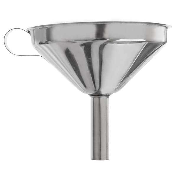 Keittosuppilo seulalla teräs 12,5 cm