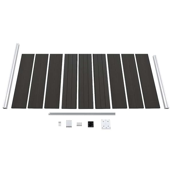 vidaXL WPC-staketpanel 95x186 cm svart